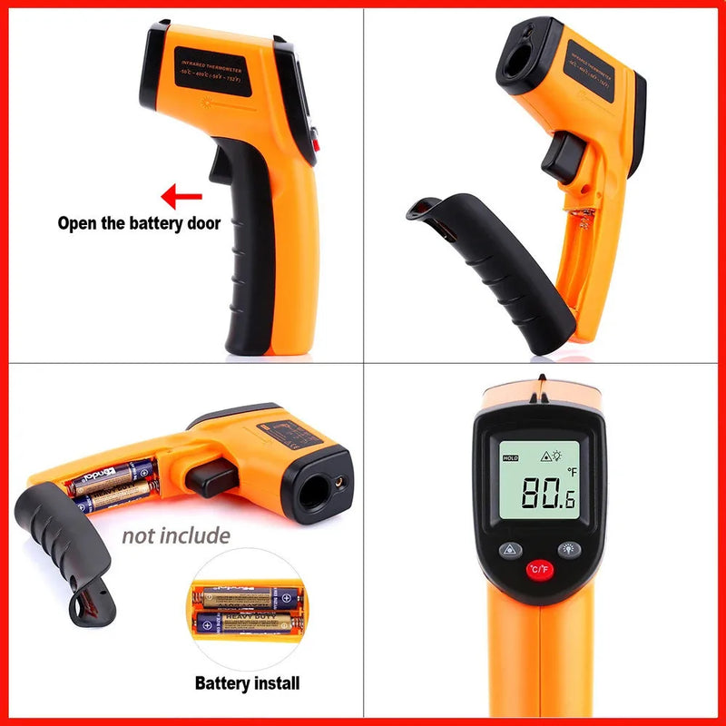 GM-320CWQ/Digital Infrared Laser Sira Thermometer, Contactless IR Thermometer, GM320 Temperature Gun,-50 ~ 380 °C