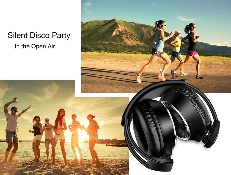 500m Foldable Wireless Silent Disco Headphone OEM Acceptable