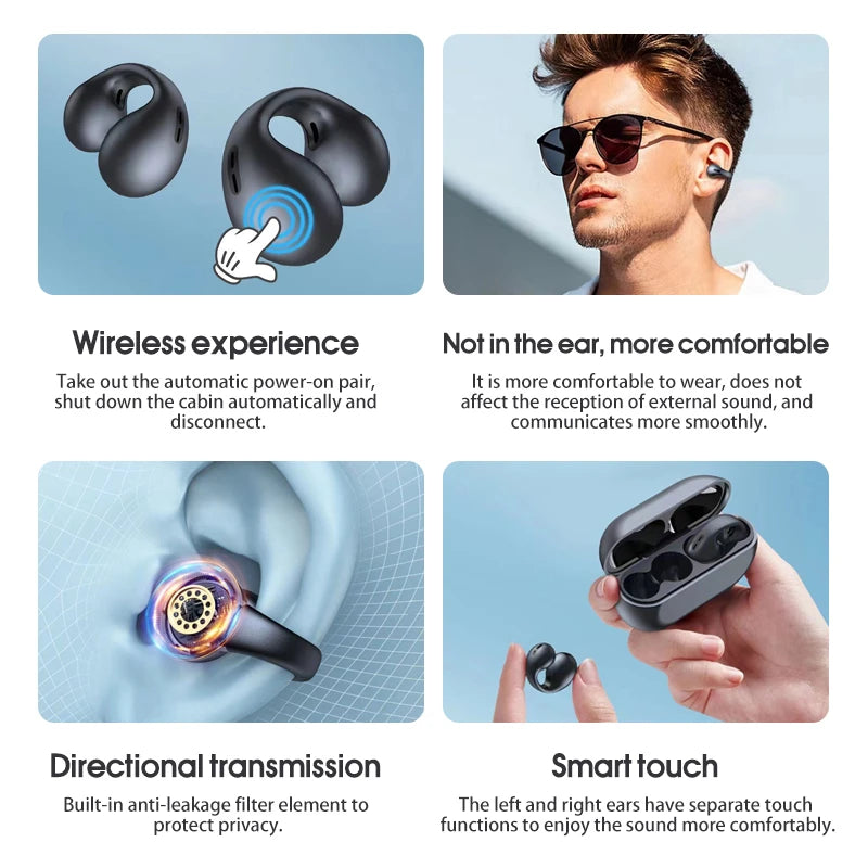 Earcuffs Earphones Earphone Earphones Earphones Wireless Earphone Earphones With Charging Case