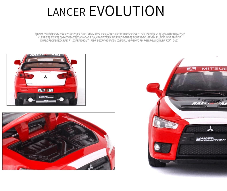 Mitsubishi Lancer Evolution GT3 - Esportivo - Colecionáveis 1:32