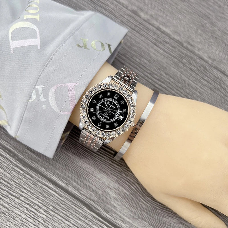 Fashion Watch Jewelry Set Diamond Women Luxury Brand Watch Rhinestone Ladies Elegant Watches For Women relogio feminino With Box