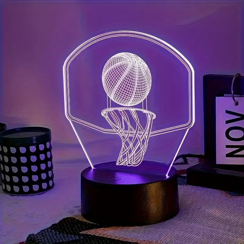 Cesta de Basquete - NBA - Luminária 3D