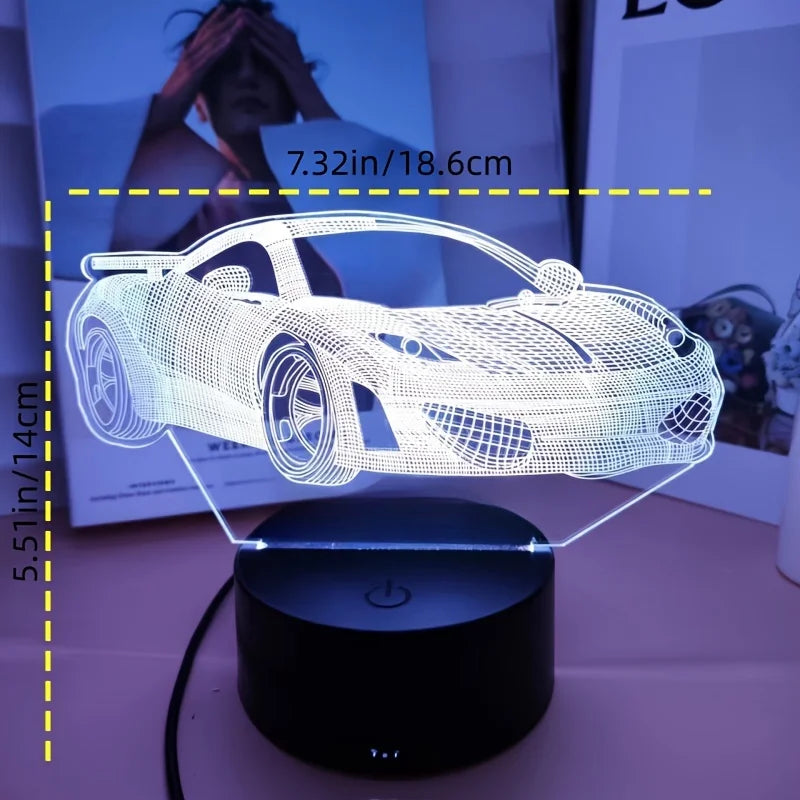 Supercarro - Luminária 3D