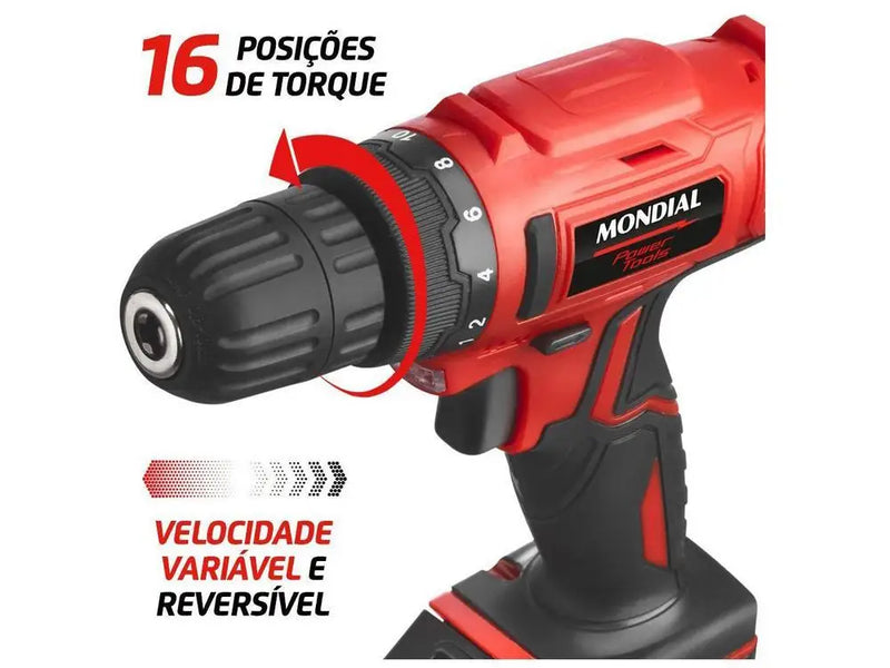 Furadeira/Parafusadeira Mondial 12V