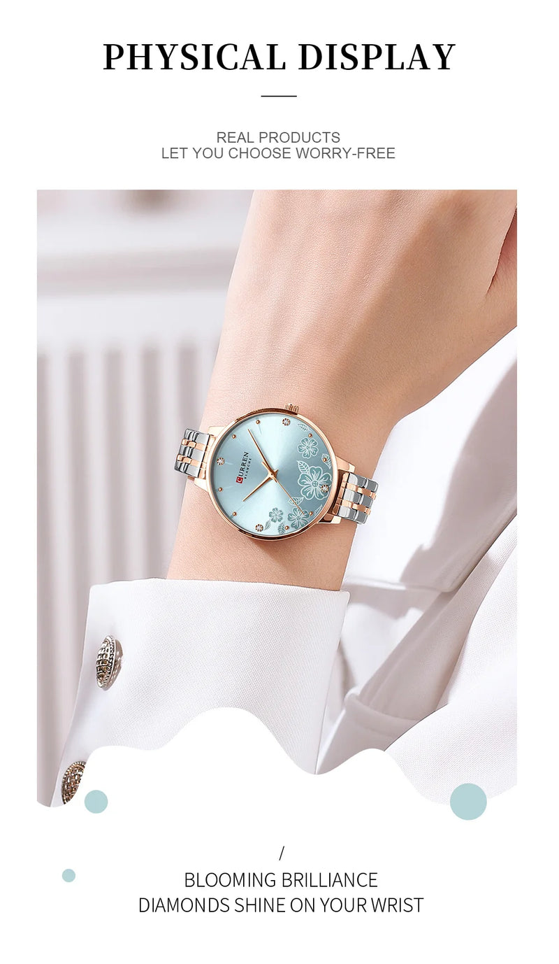 New Fashion Women Watches Top Brand Ladies Luxury Creative Steel Women Bracelet Watches Female Quartz Waterproof Watch Gift