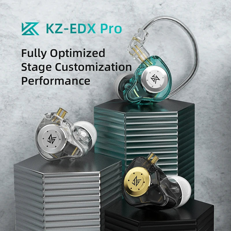 Original KZ EDX PRO/Lite Dynamic Earphones HIFI Heavy Bass Surround In Ear IEM Monitor Headphones Wired Sport Game Music Headset