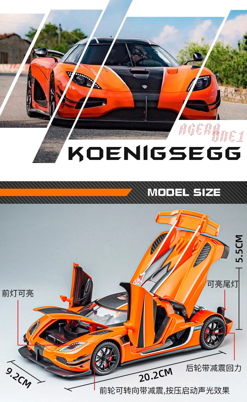 Koenigsegg ONE - Esportivo - Colecionáveis 1:24