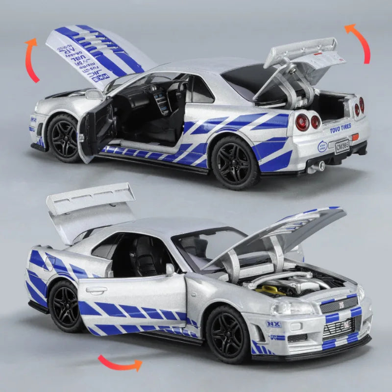 Nissan Skyline GTR R34 - Velozes e Furiosos - Colecionáveis 1:32