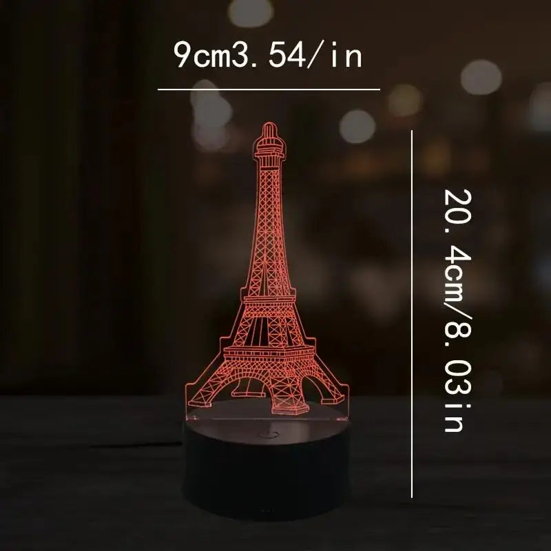 Torre Eiffel - Paris - Luminária 3D