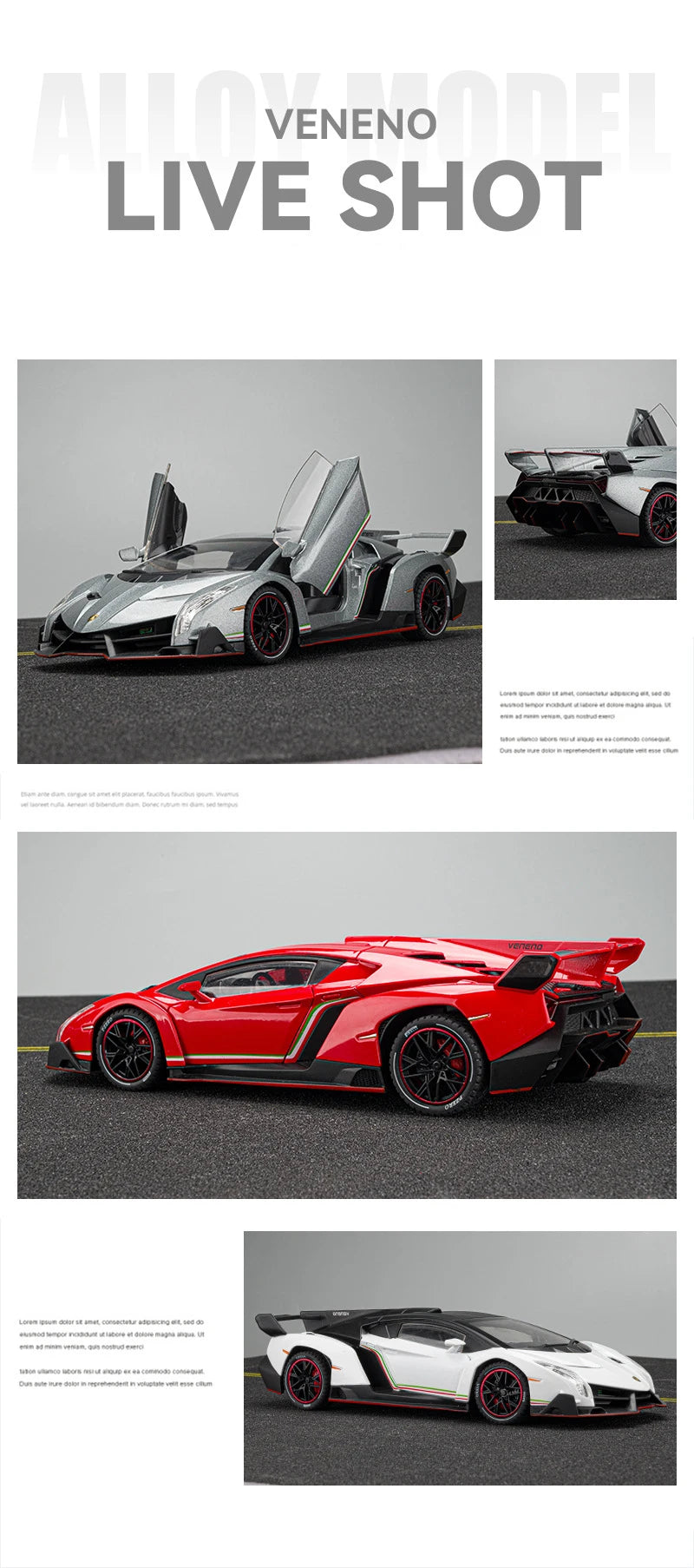 Lamborghini Veneno - Esportivo - Colecionáveis 1:24