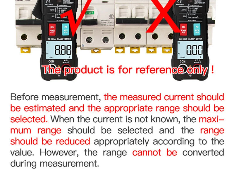 ANENG ST180 4000 Counts Digital Clamp Meter AC Current Multimeter Ammeter Voltage Tester Car Amp Hz Capacitance NCV Ohm Tool