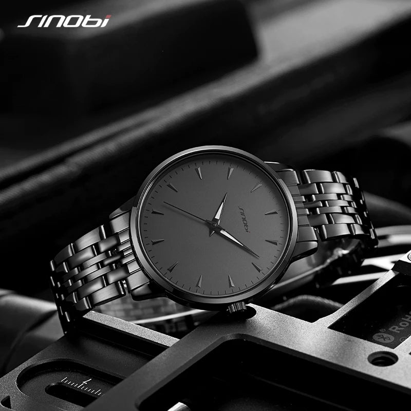 SINOBI Casual Design Men's Watches Fashion Mans Quartz Wristwatches Luminous Hands Male Gifts Clock Watch for Relogio Masculino