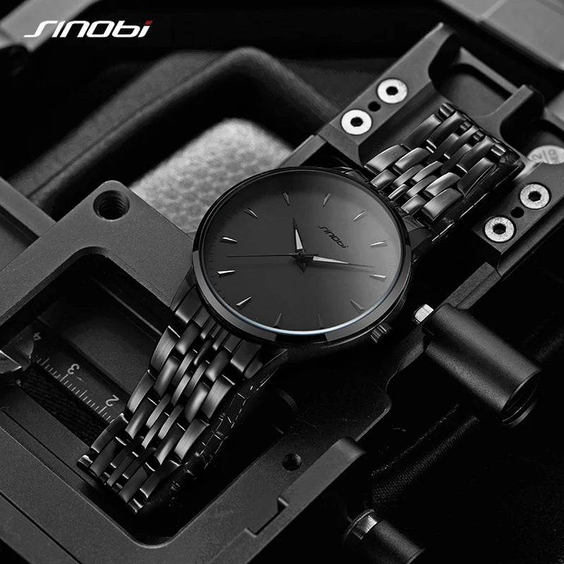 SINOBI Casual Design Men's Watches Fashion Mans Quartz Wristwatches Luminous Hands Male Gifts Clock Watch for Relogio Masculino