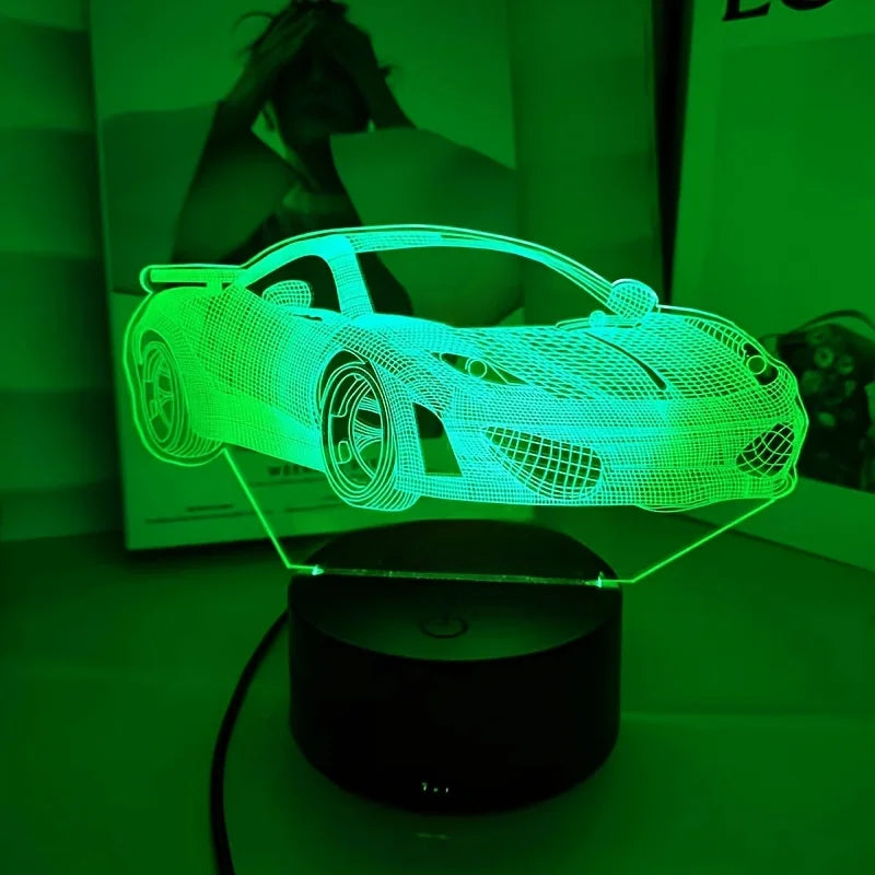 Supercarro - Luminária 3D