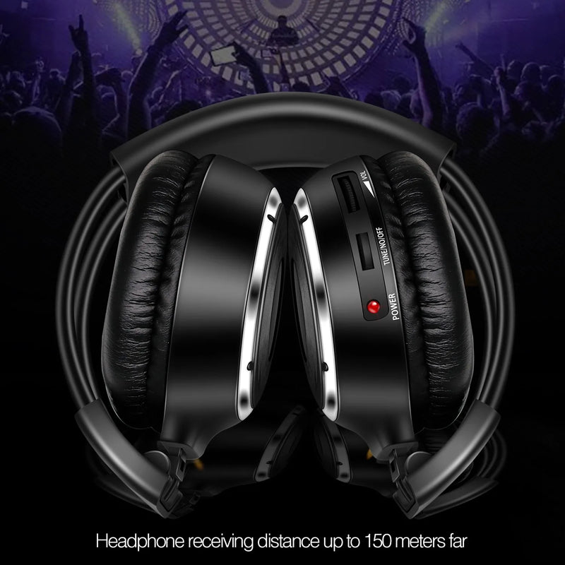 500m Foldable Wireless Silent Disco Headphone OEM Acceptable