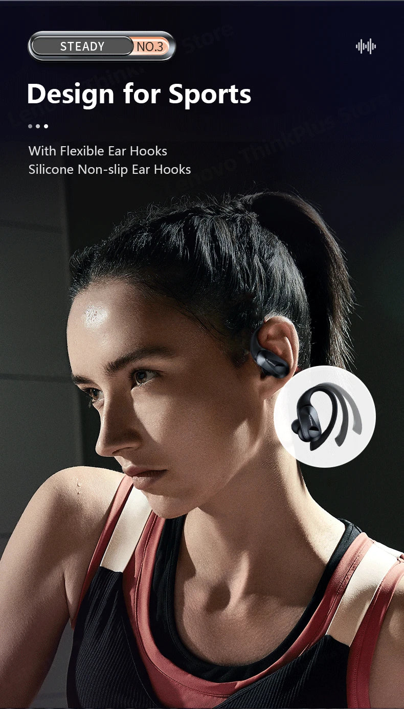 Choice Lenovo LP75 TWS Wireless Bluetooth V5.3 Earphones HiFi Stereo Noise Reduction Earbuds Waterproof Sports Headphones