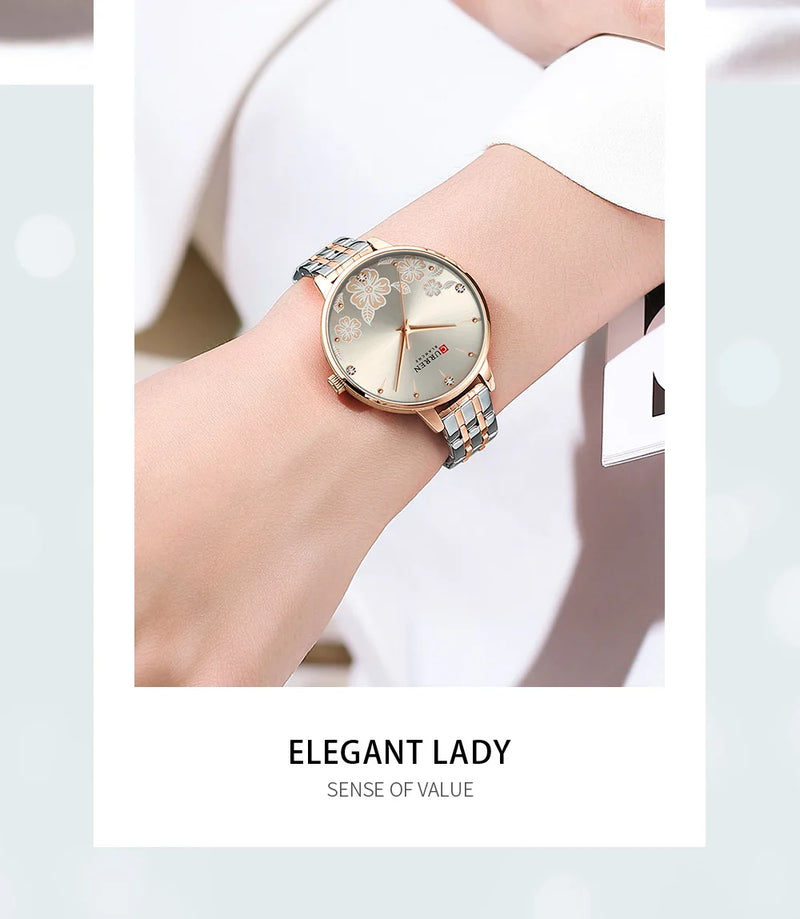 New Fashion Women Watches Top Brand Ladies Luxury Creative Steel Women Bracelet Watches Female Quartz Waterproof Watch Gift