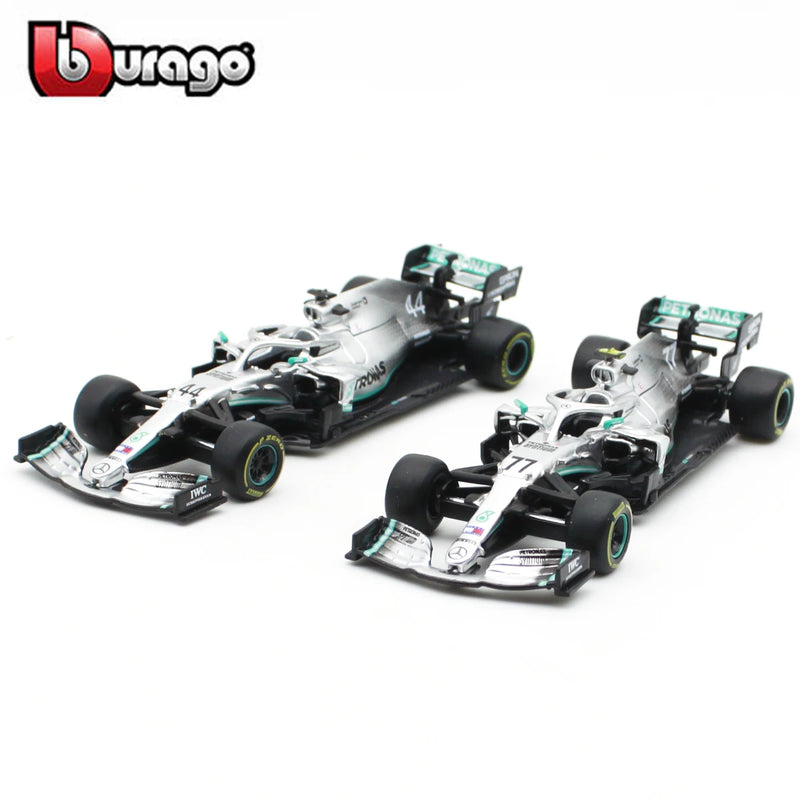 Mercedes 2019 W10 EQ Power Lewis Hamilton e Valtteri Bottas - Fórmula 1 - Colecionáveis 1:43