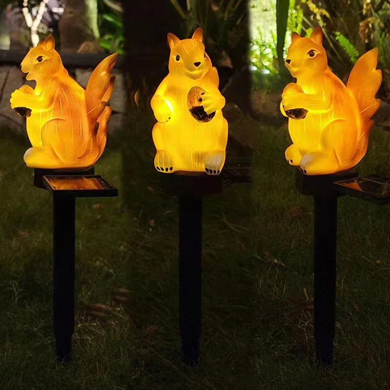 Outdoor Solar Lights Solar Powered LED Owl Garden Lights Owl Animal Lawn Lamps Waterproof Solar Lamp for Christmas Decoration