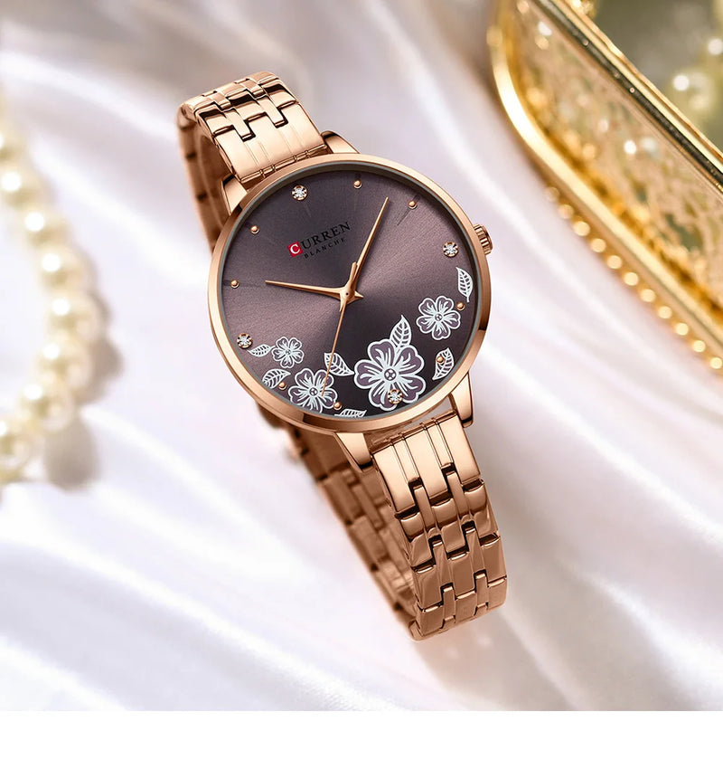 New Fashion Women Watches Top Brand Ladies Luxury Creative Steel Women Bracelet Watches Female Quartz Waterproof Watch Gift