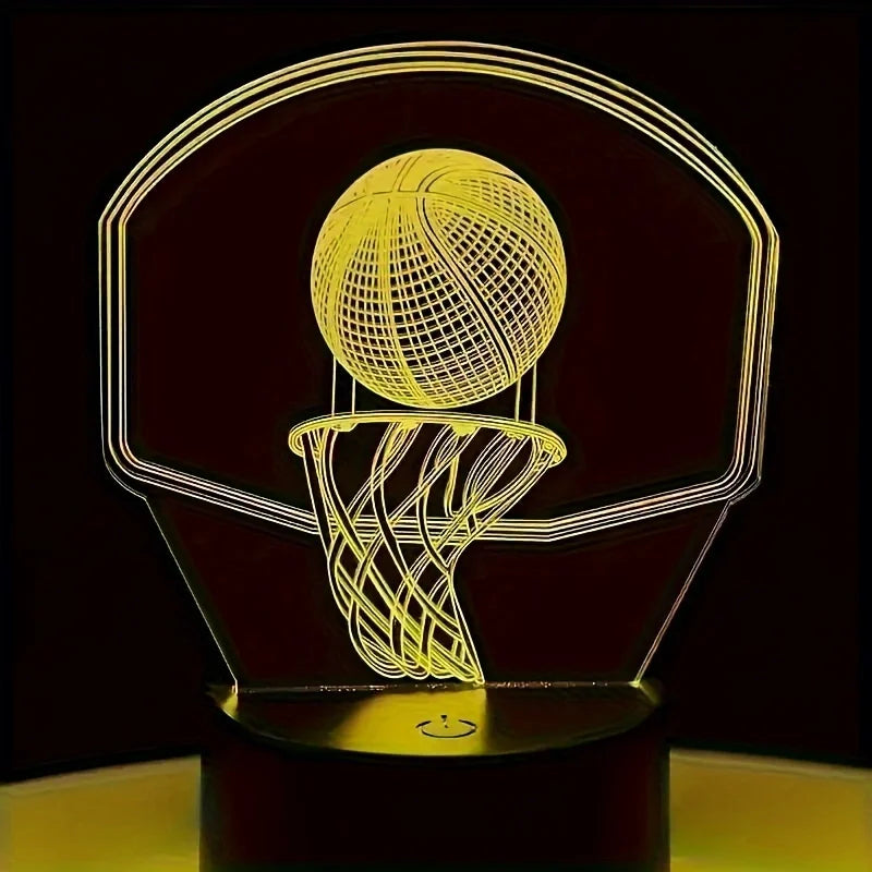 Cesta de Basquete - NBA - Luminária 3D